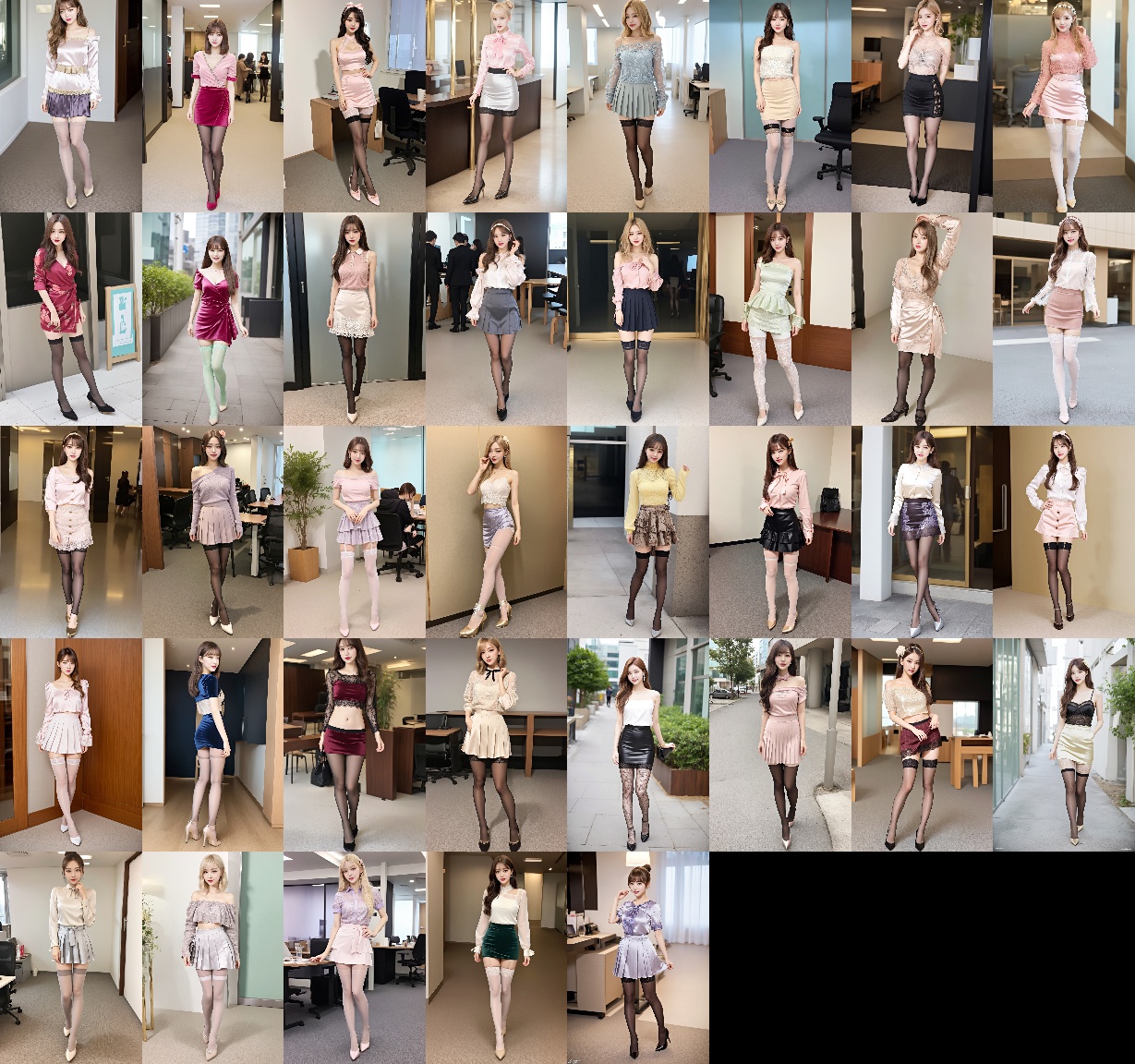 派手な格好で職場に来る美脚オンナ part7