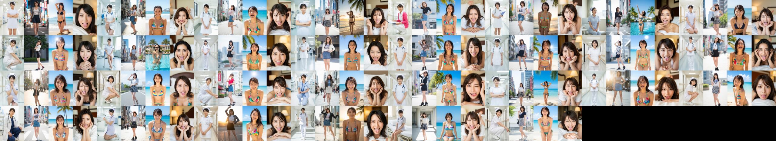 【特別公開】ナースの私服＆ビキニ＆舌出し part3