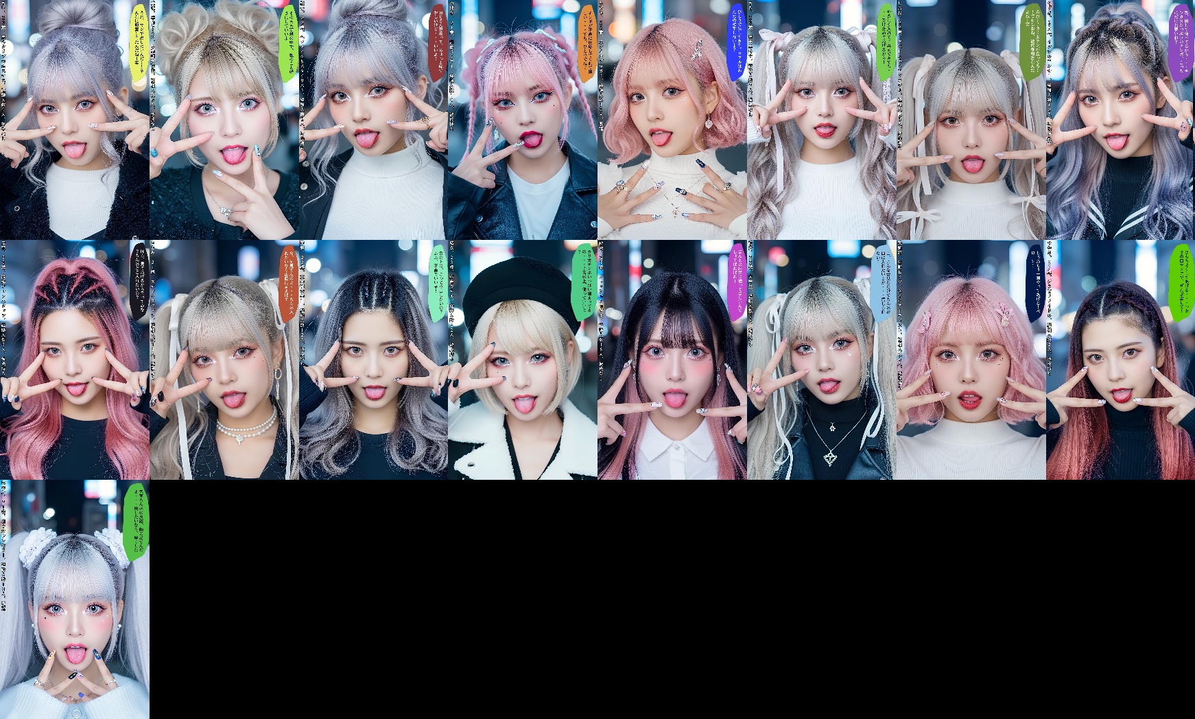 【特別公開】舌出し渋谷ギャル図鑑 part3