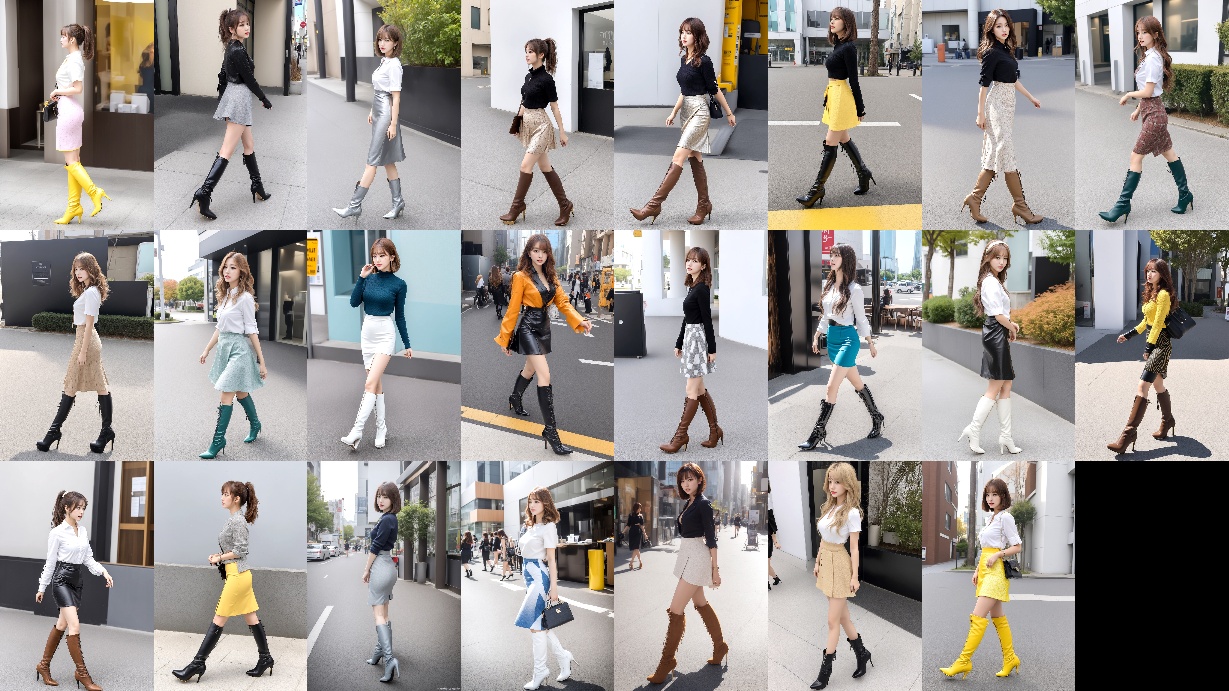 ロングブーツを履いたのギャルの街撮り part5