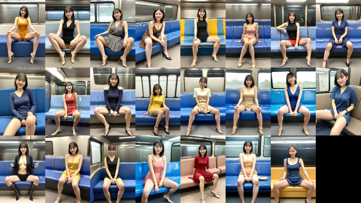 電車で見かけただらしない座り方のアラサー女子 part5