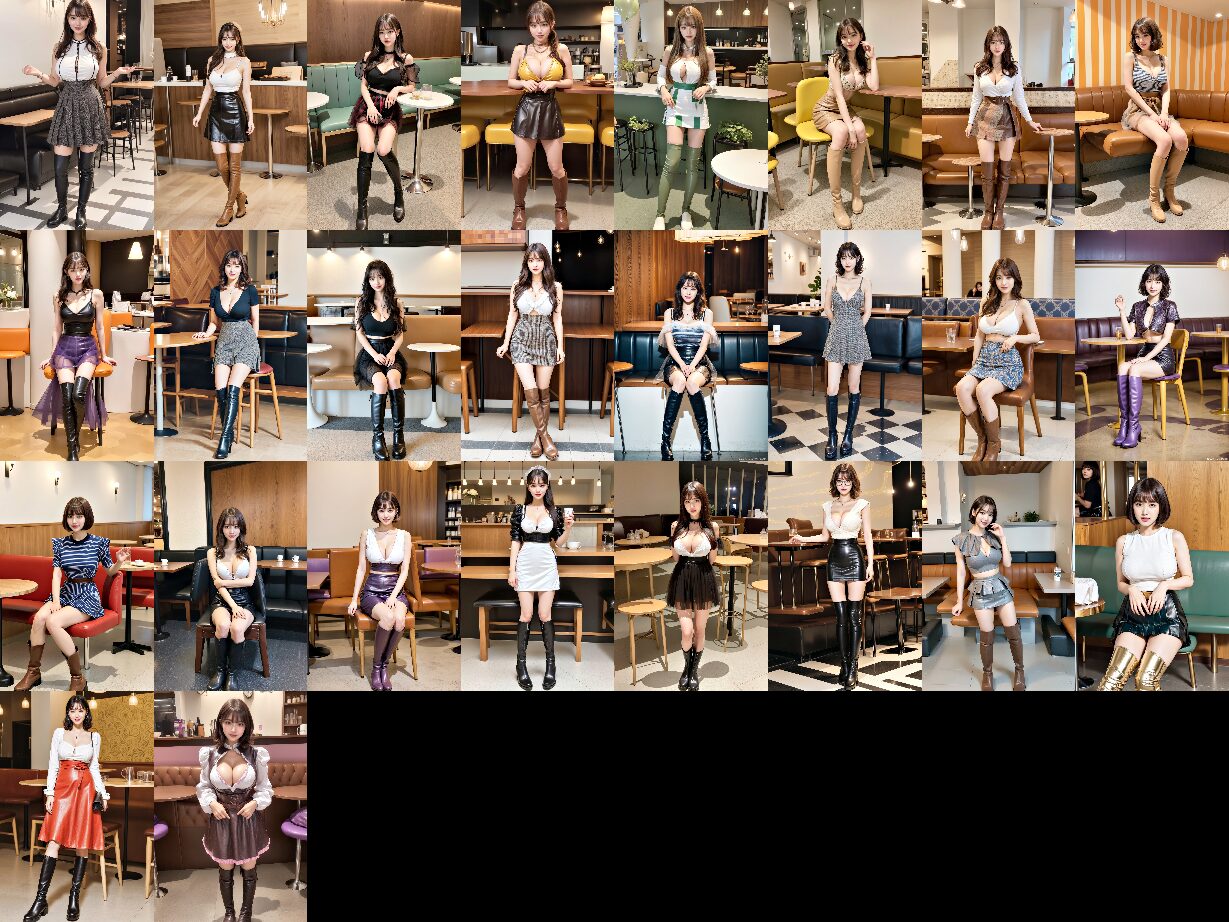 カフェにいたブーツの似合う美女 part5