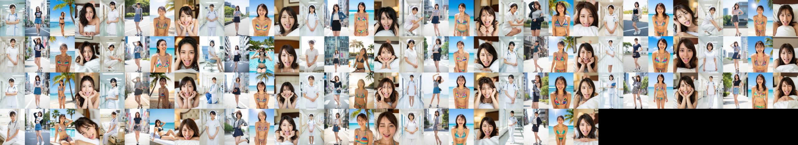 【特別公開】ナースの私服＆ビキニ＆舌出し part4