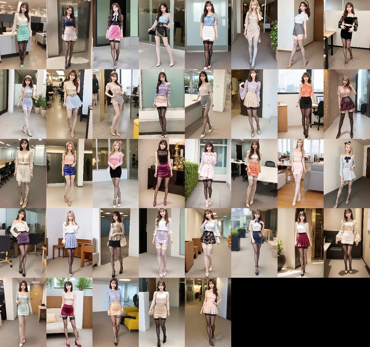 派手な格好で職場に来る美脚オンナ part6