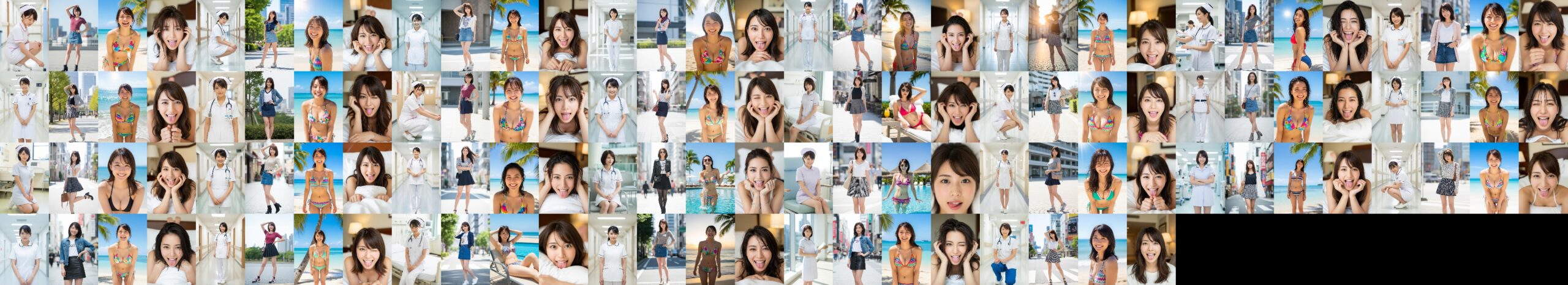 【特別公開】ナースの私服＆ビキニ＆舌出し part1