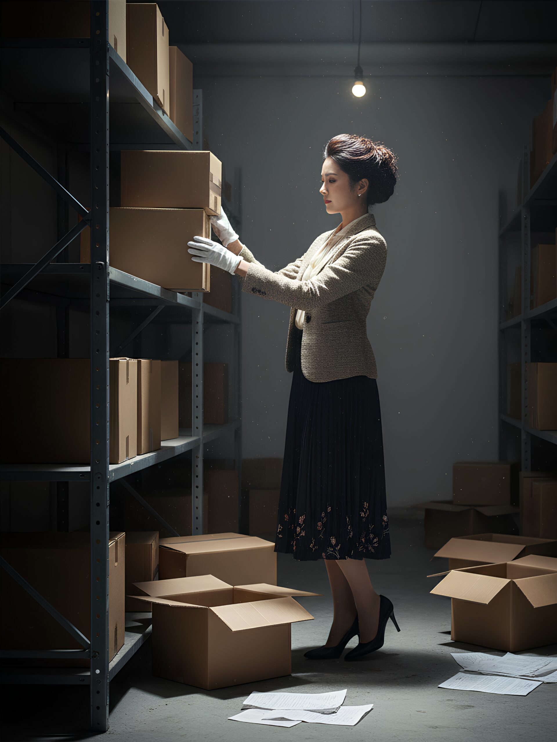 【高画質】倉庫で働くハイヒール美女 part1 ハイヒール パンプス 1