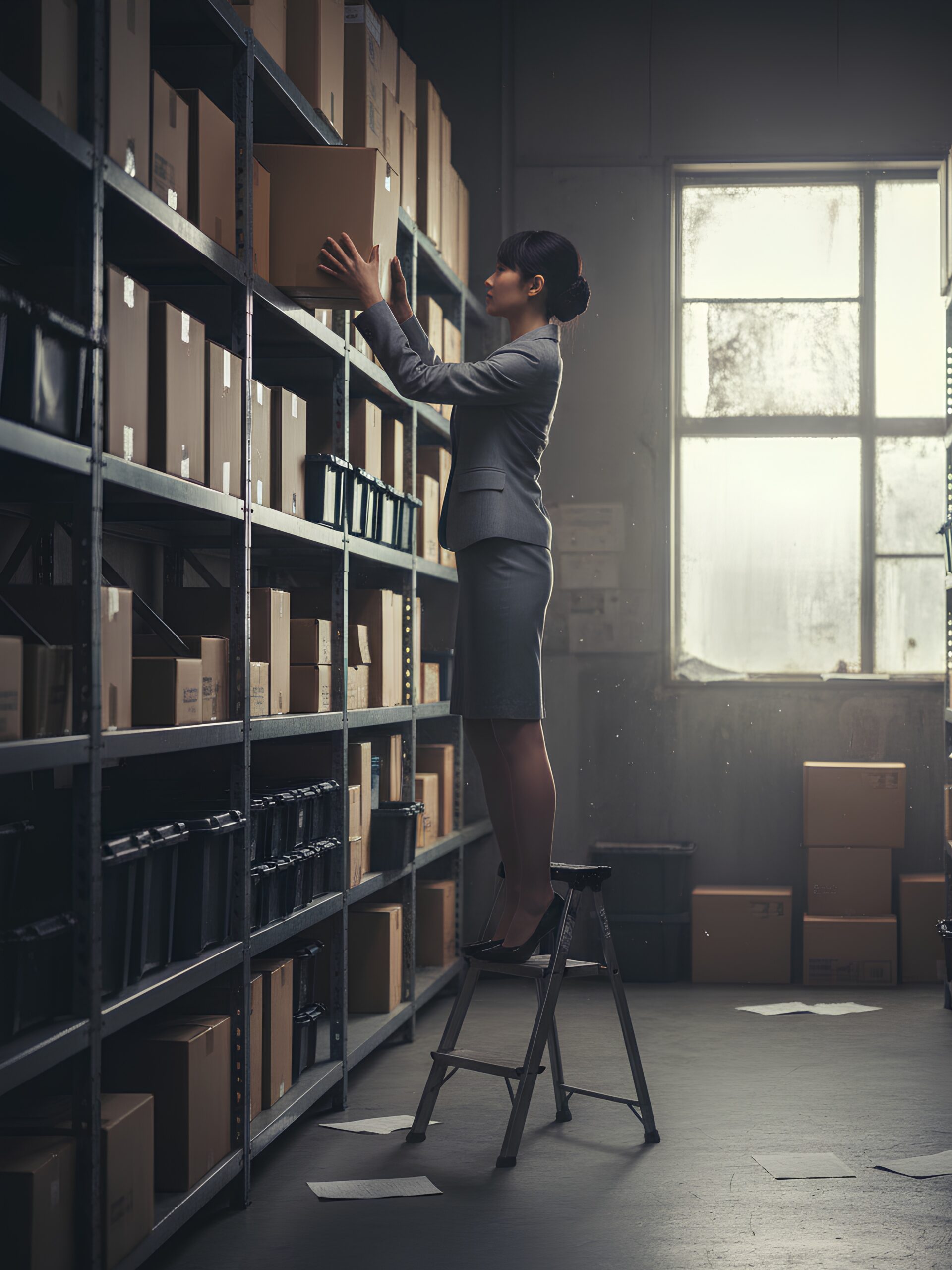 【高画質】倉庫で働くハイヒール美女 part1 ハイヒール パンプス 6