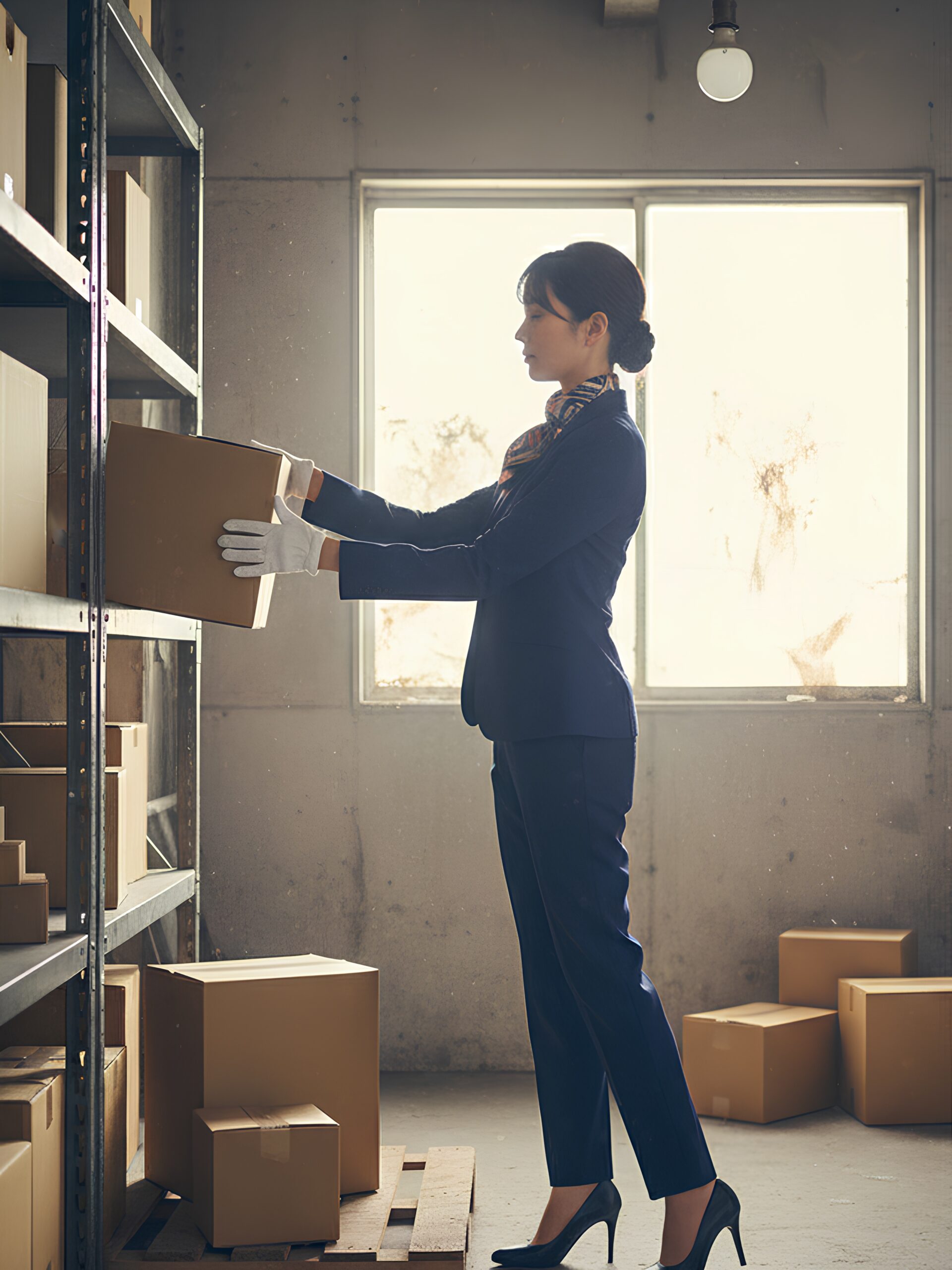 【高画質】倉庫で働くハイヒール美女 part1 ハイヒール パンプス 3