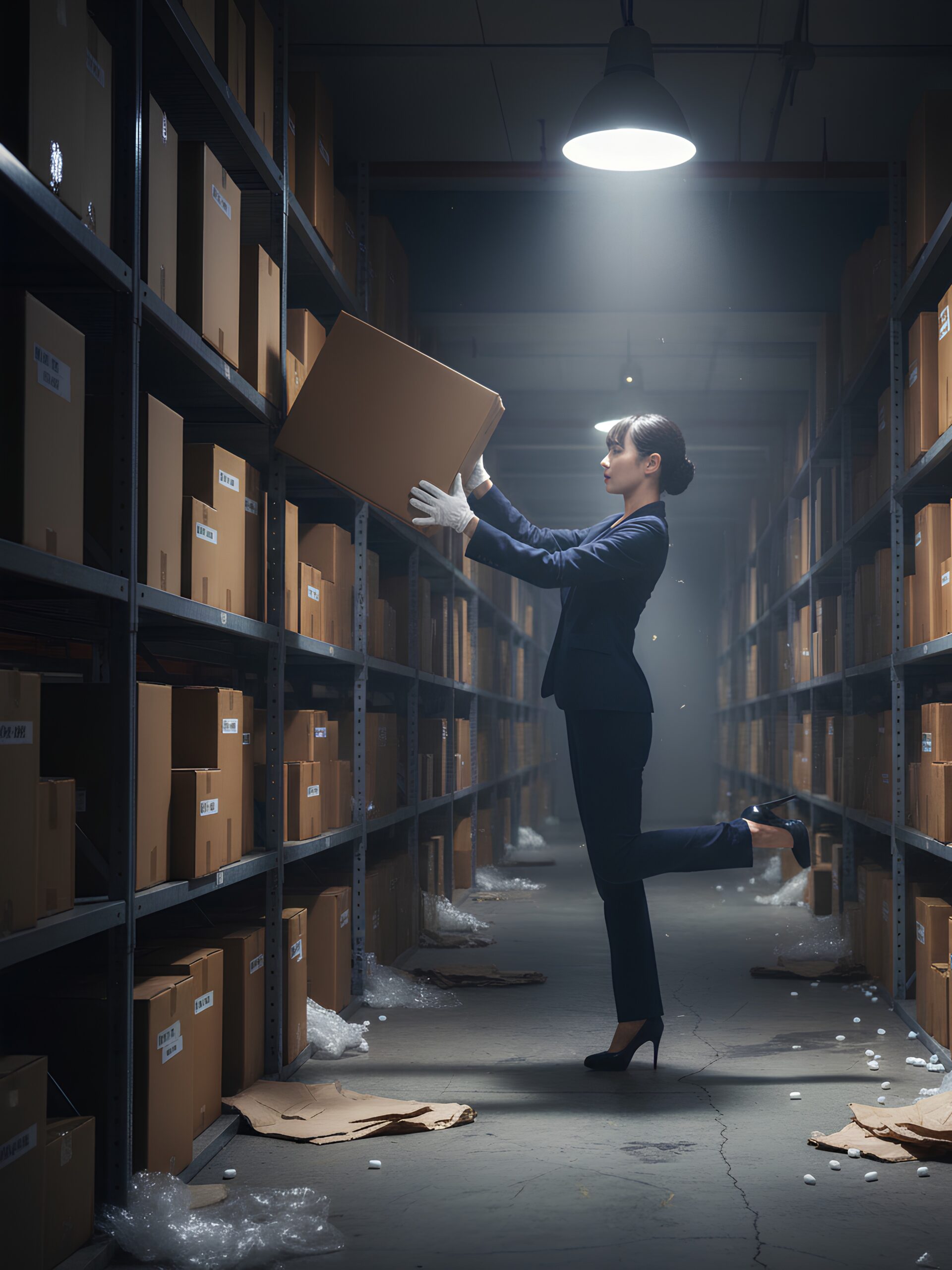 【高画質】倉庫で働くハイヒール美女 part1 ハイヒール パンプス 6