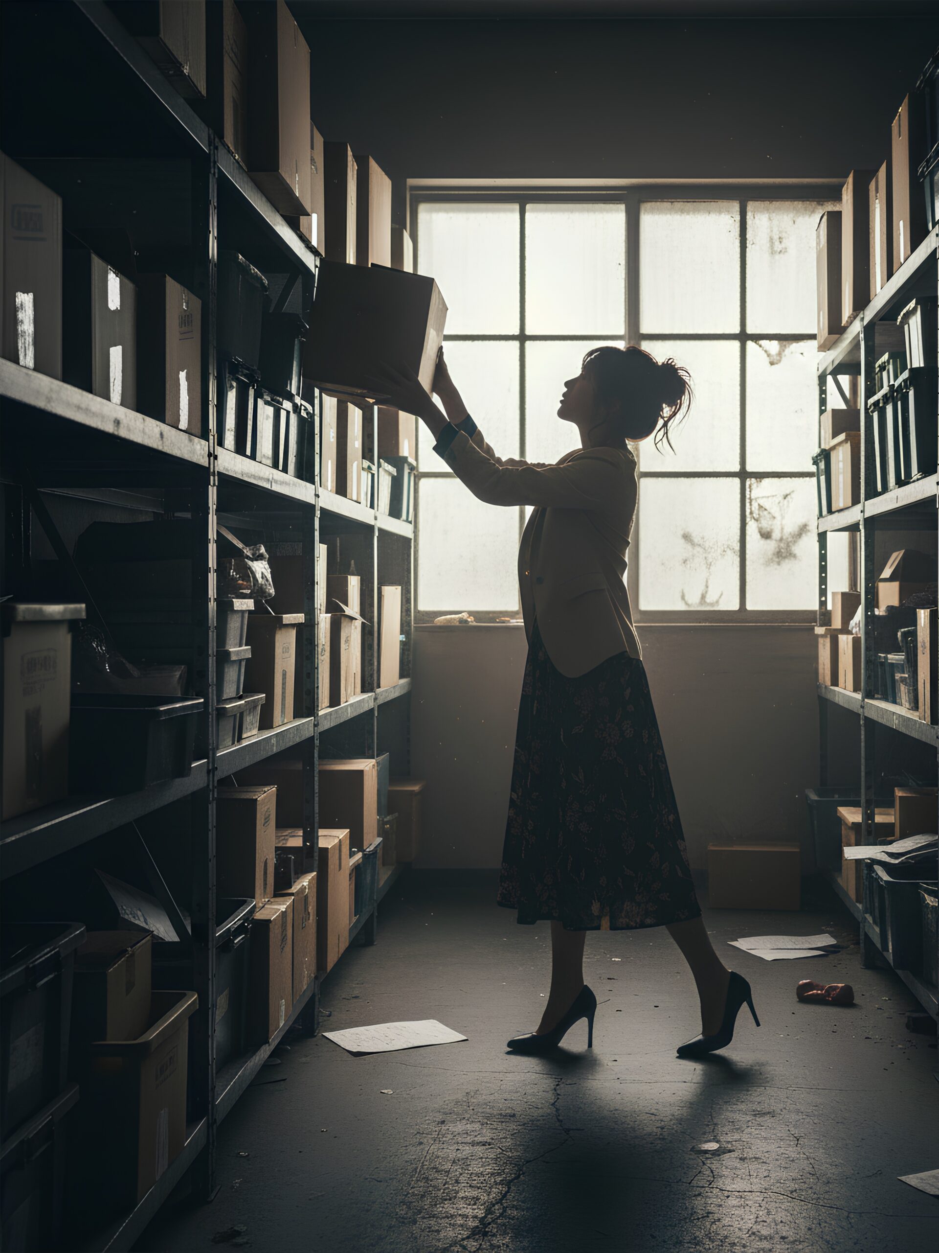 【高画質】倉庫で働くハイヒール美女 part1 ハイヒール パンプス 4