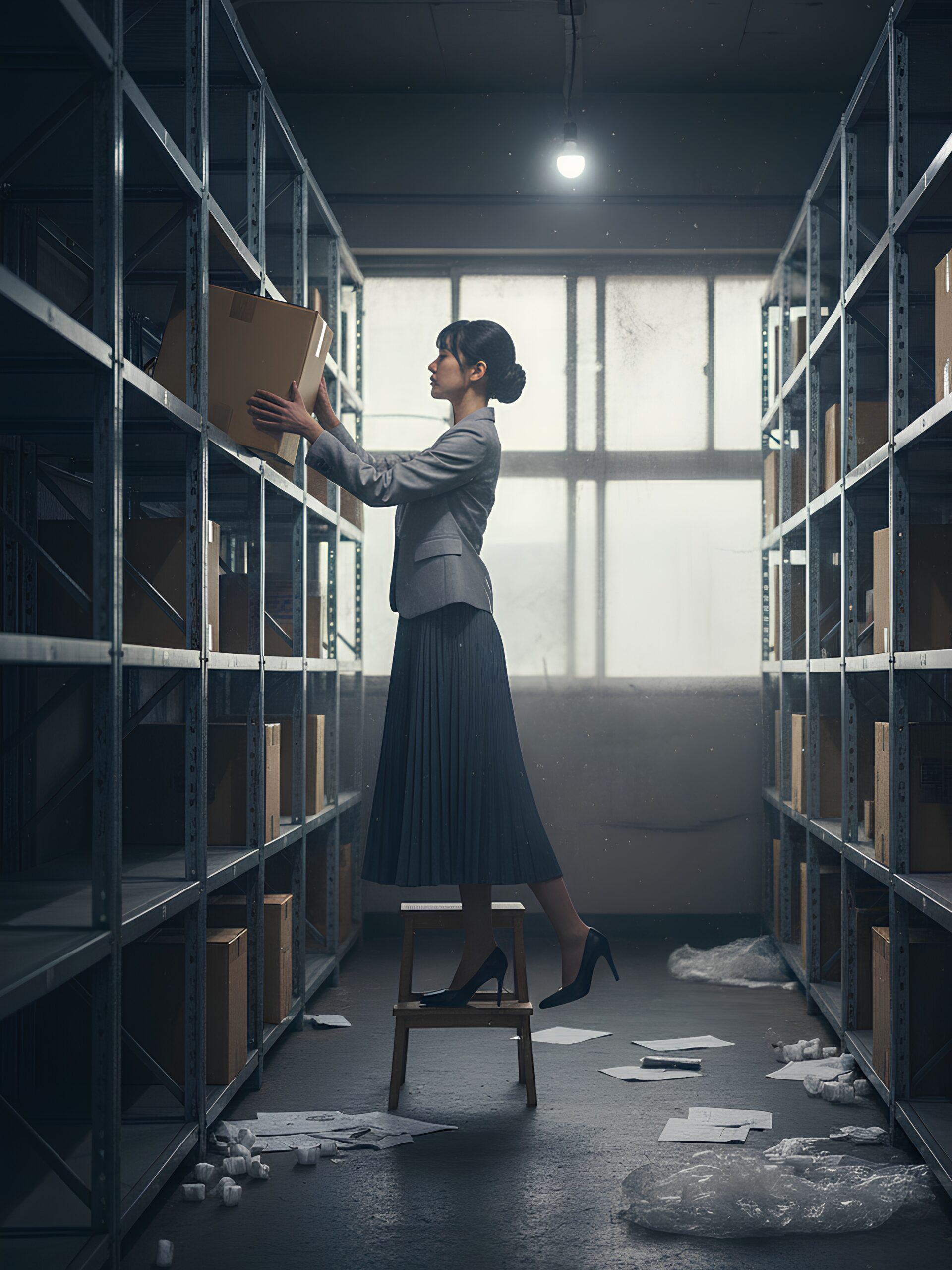 【高画質】倉庫で働くハイヒール美女 part1 ハイヒール パンプス 5