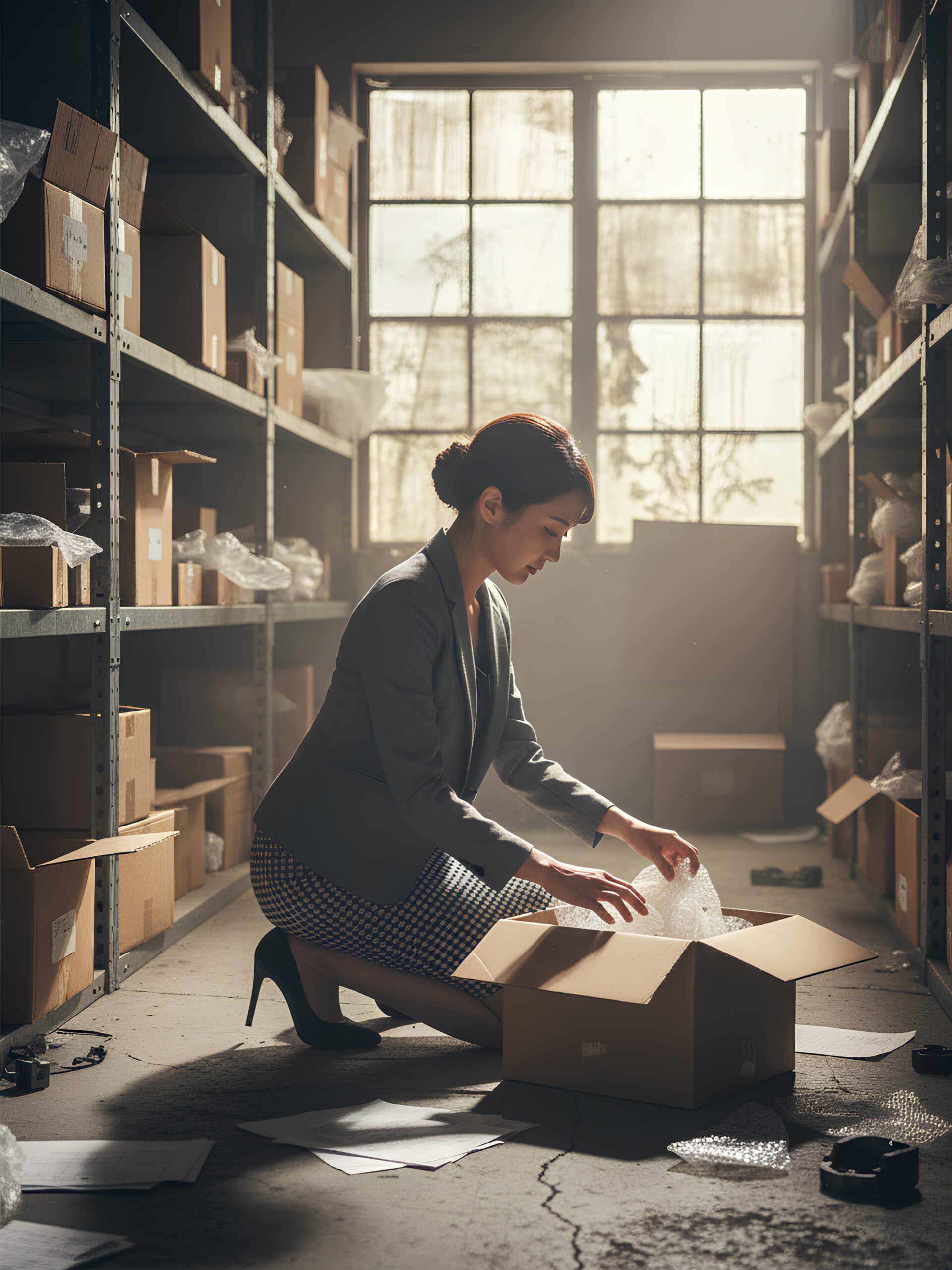 【高画質】倉庫で働くハイヒール美女 part1 ハイヒール パンプス 2