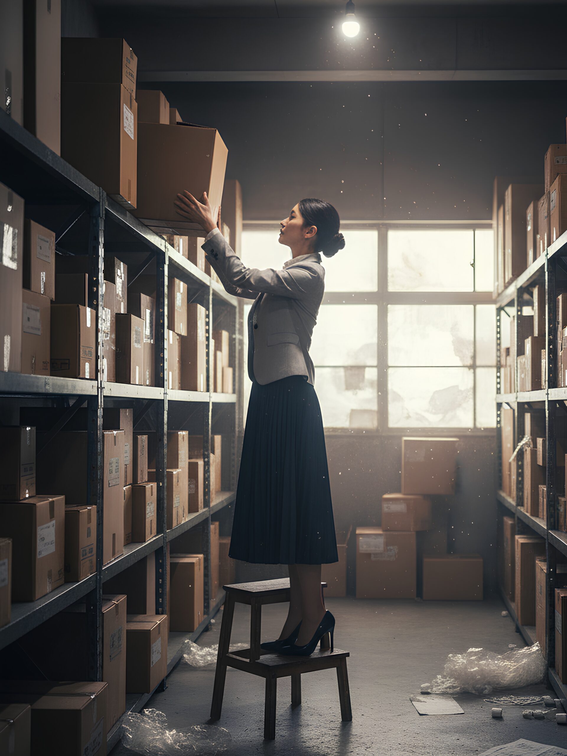 【高画質】倉庫で働くハイヒール美女 part1 ハイヒール パンプス 1