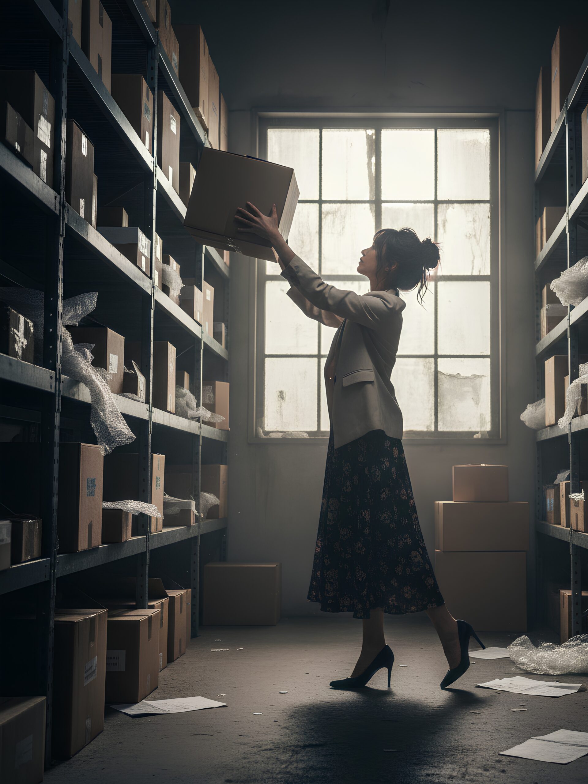 【高画質】倉庫で働くハイヒール美女 part2 ハイヒール パンプス 3