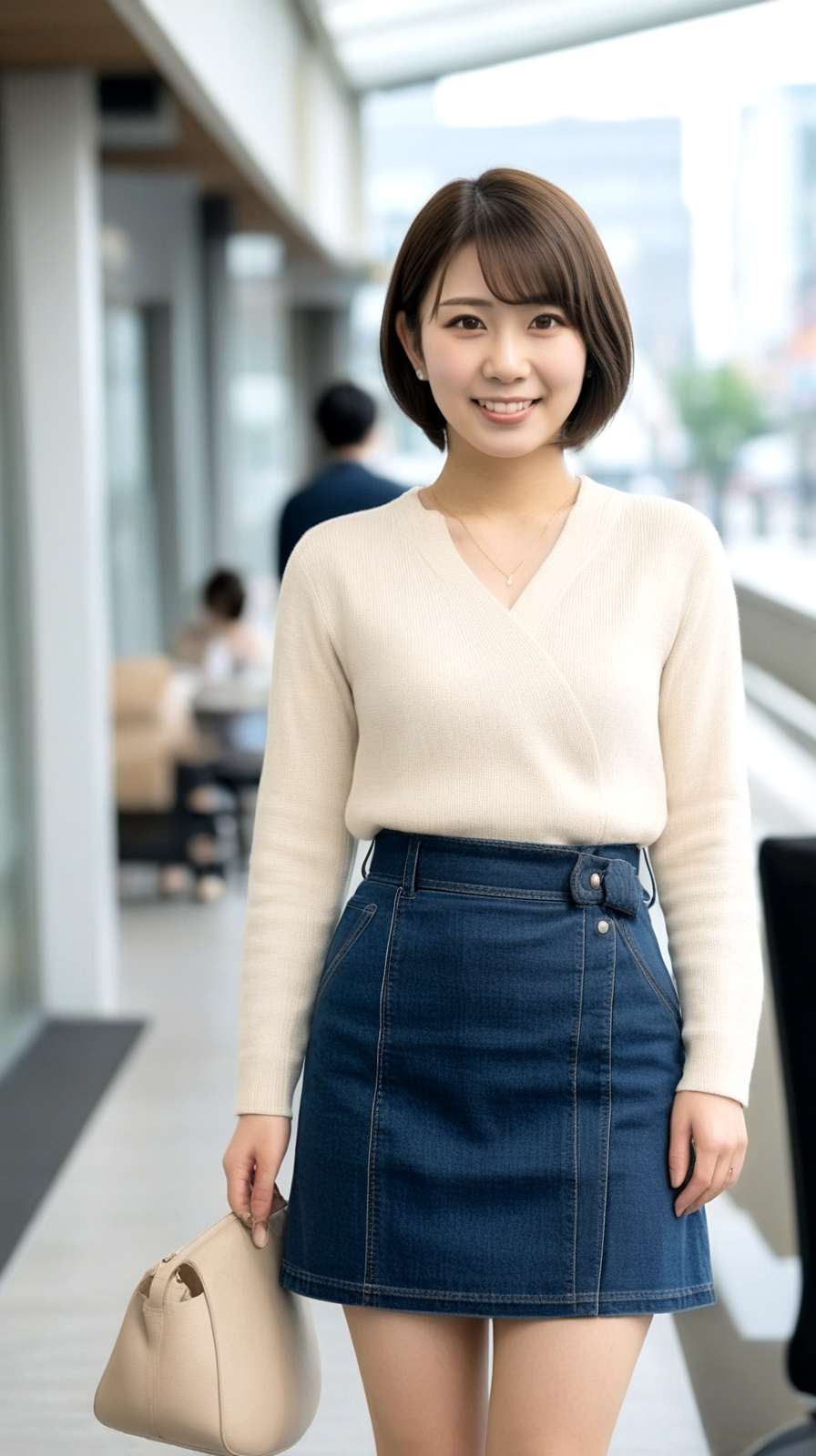 【浅倉める】デニム素材のミニスカコーデ part1 浅倉める デニムミニ 4