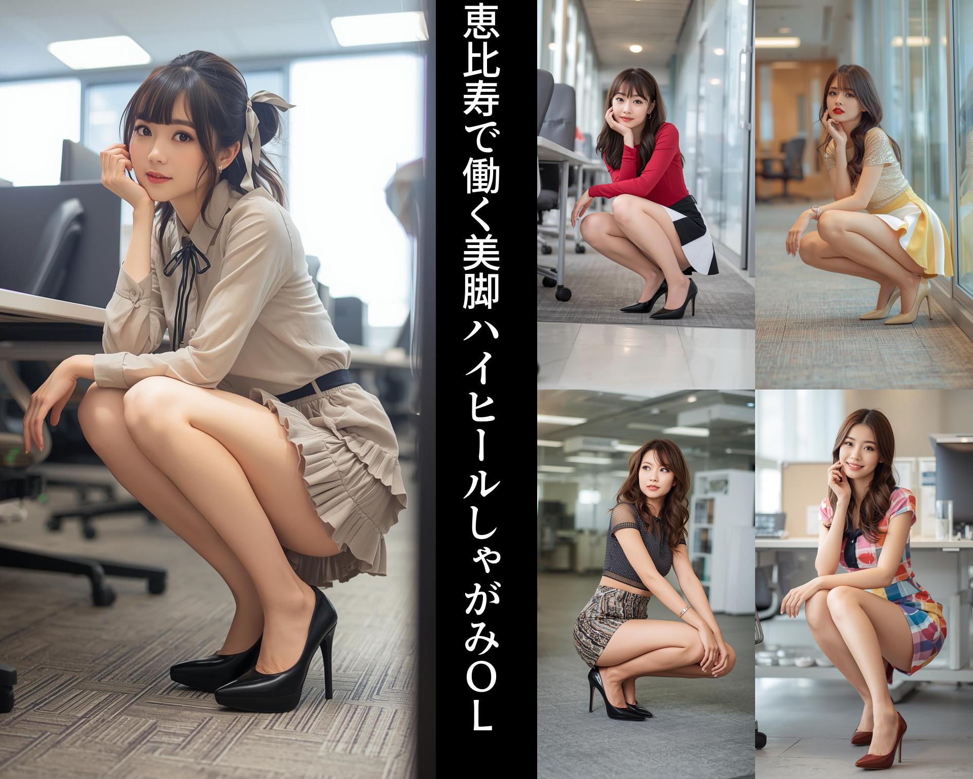 恵比寿で働く美脚ハイヒールしゃがみＯＬ part2