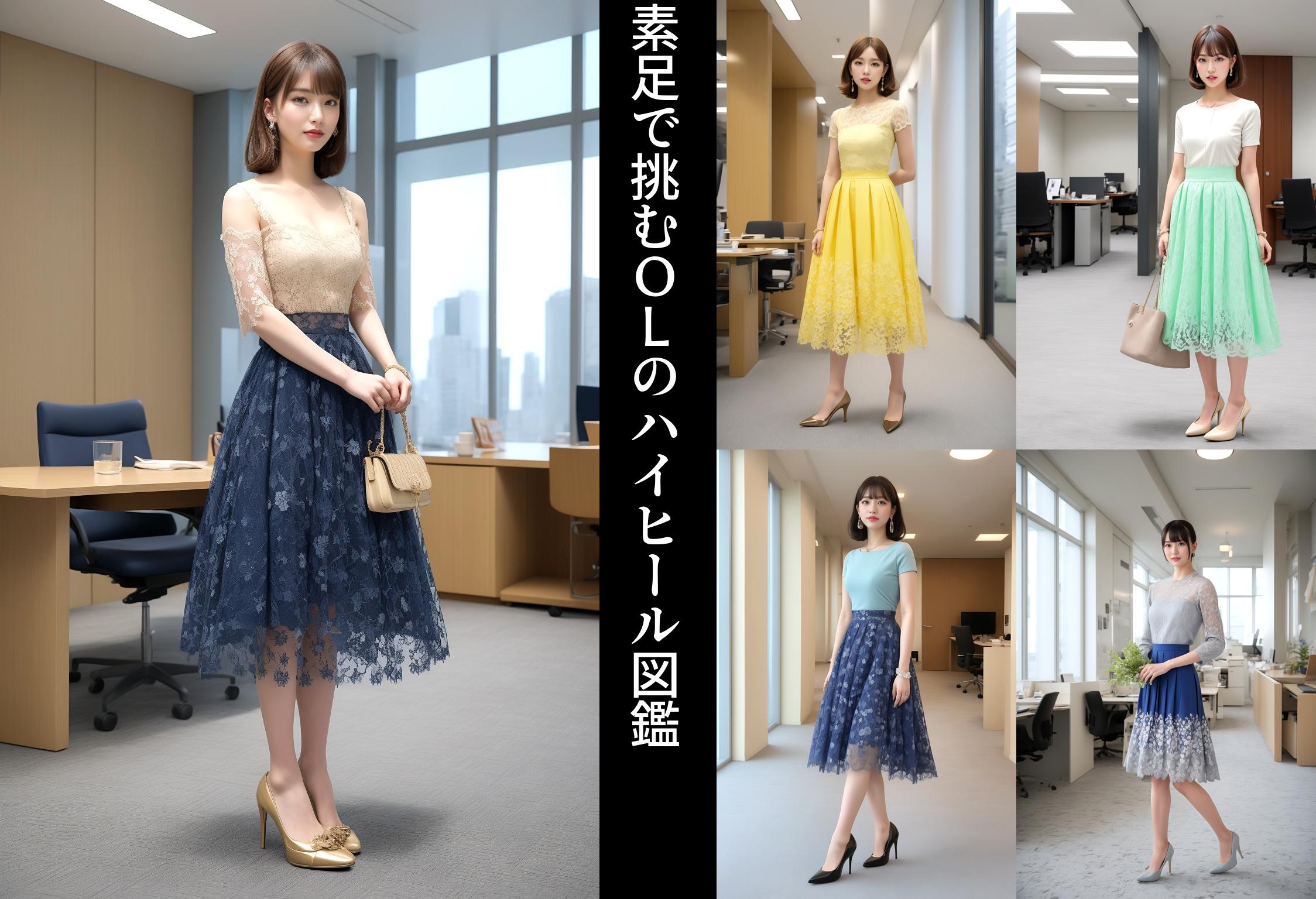 素足で挑むＯＬのハイヒール図鑑 part4