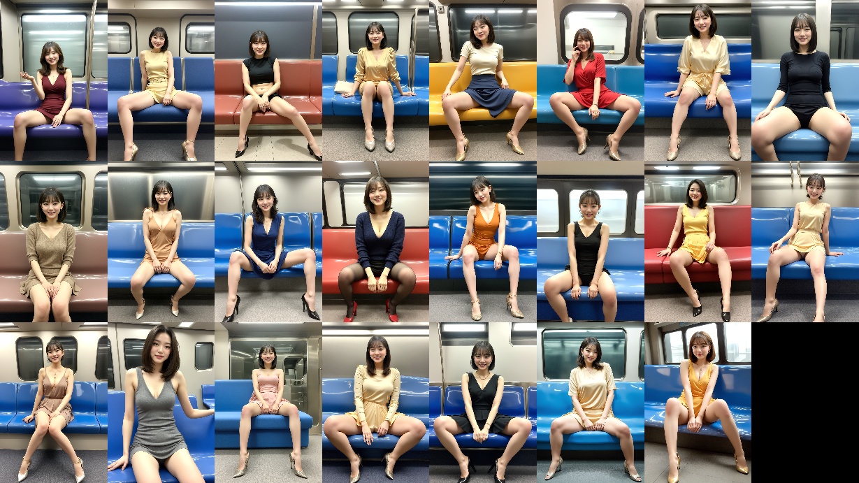 電車で見かけただらしない座り方のアラサー女子 part6
