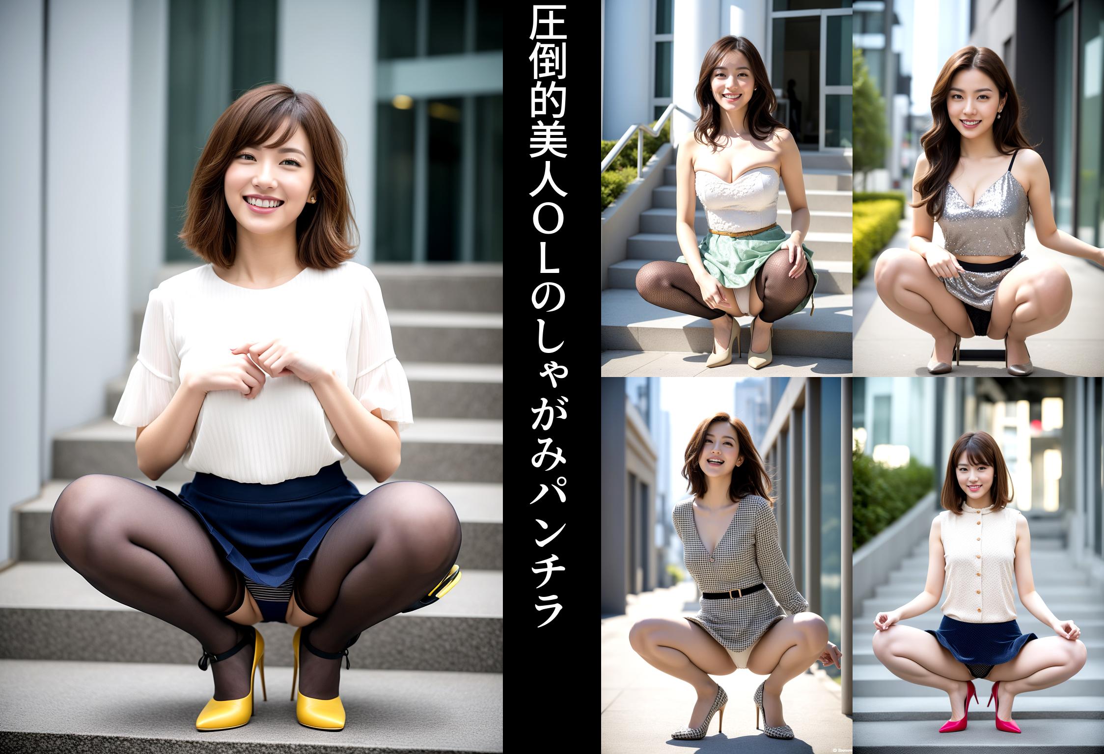 圧倒的美人ＯＬのしゃがみパンチラ part3