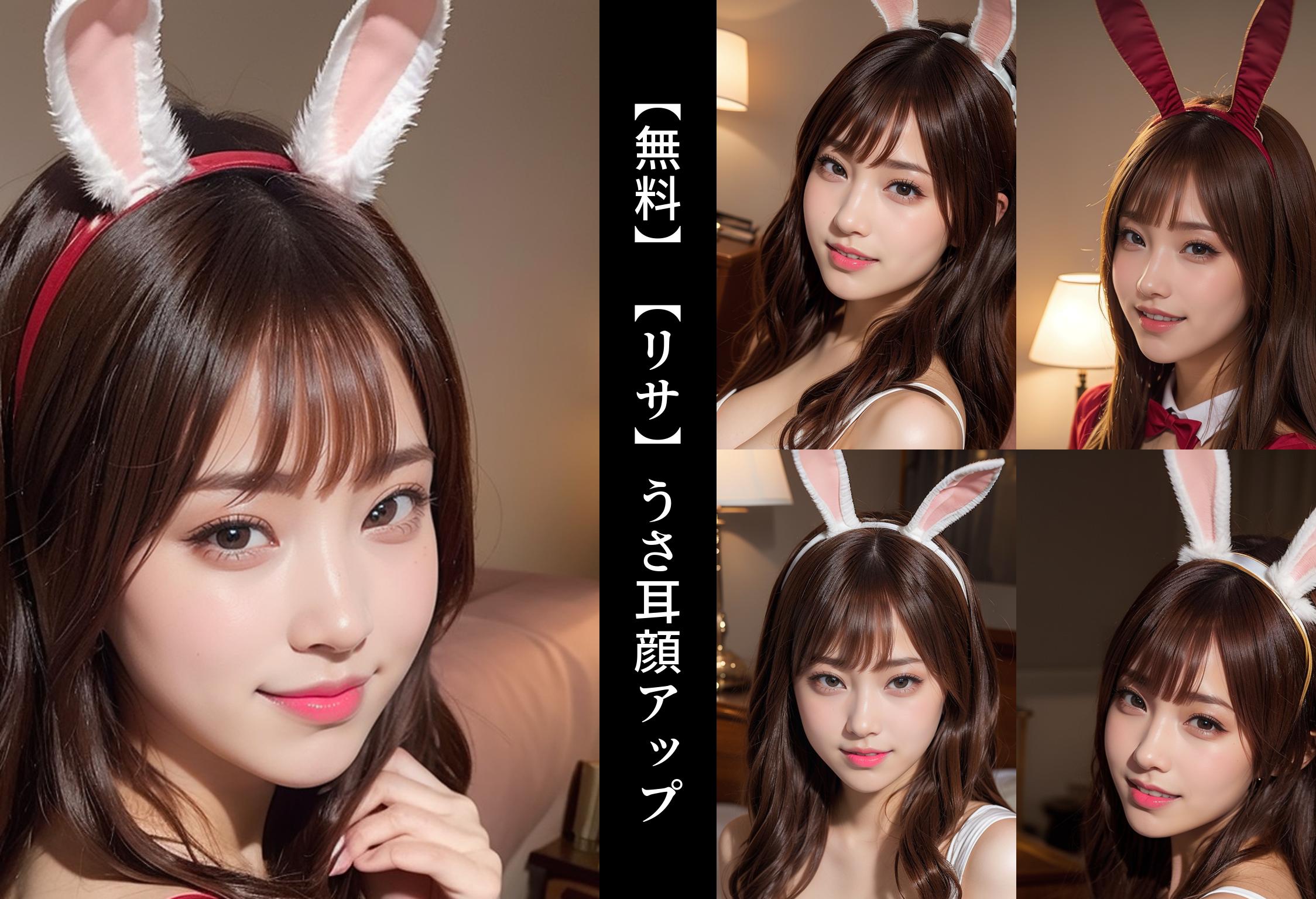 【無料】【リサ】うさ耳顔アップ part1