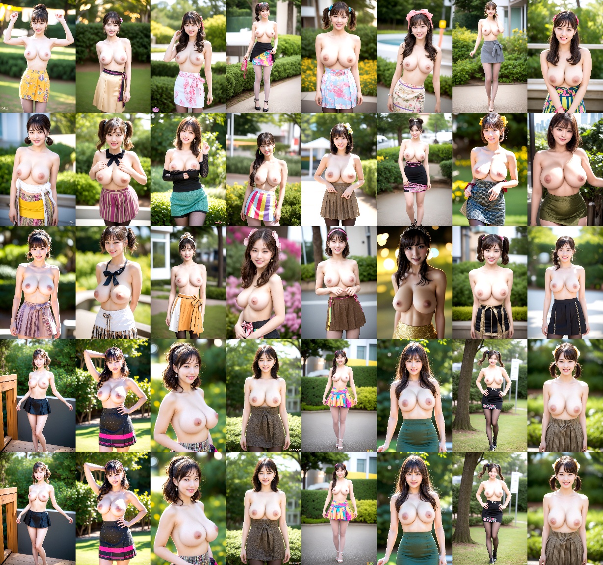 若いオンナの街中おっぱい露出 part6