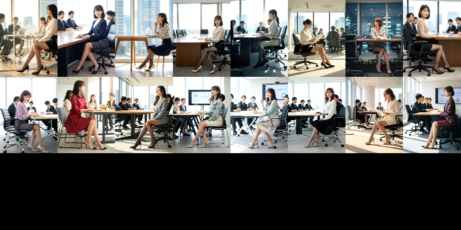後輩ＯＬの美脚が気になって会議に集中できません part3