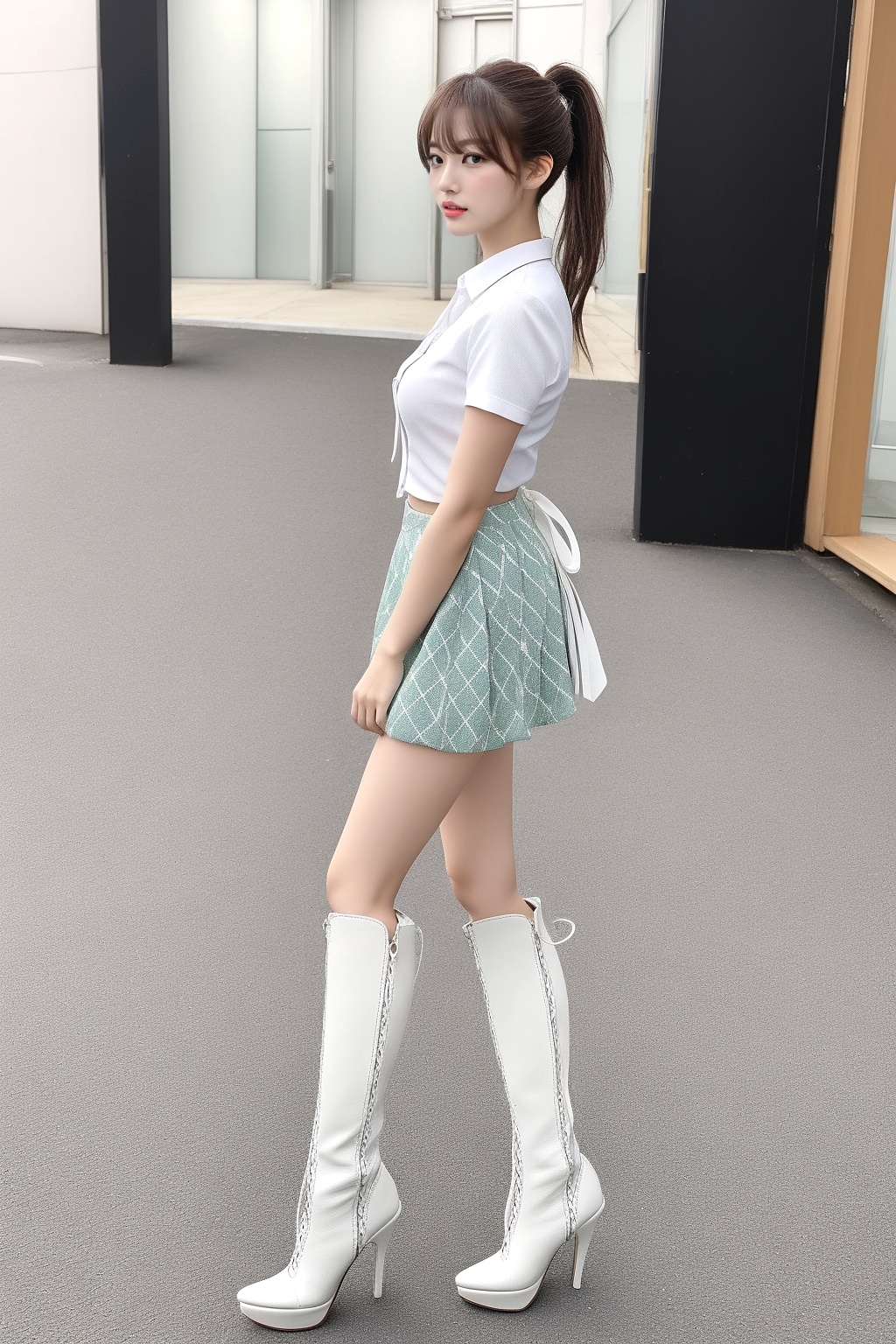 ロングブーツを履いたのギャルの街撮り part6 ギャル ミニスカート 4