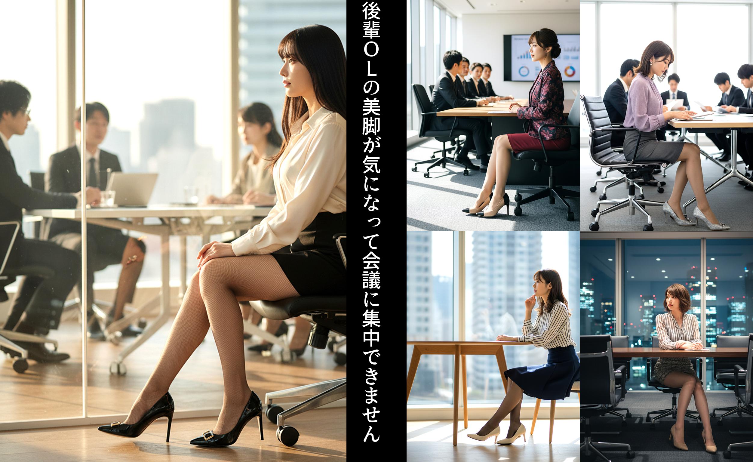 後輩ＯＬの美脚が気になって会議に集中できません part3