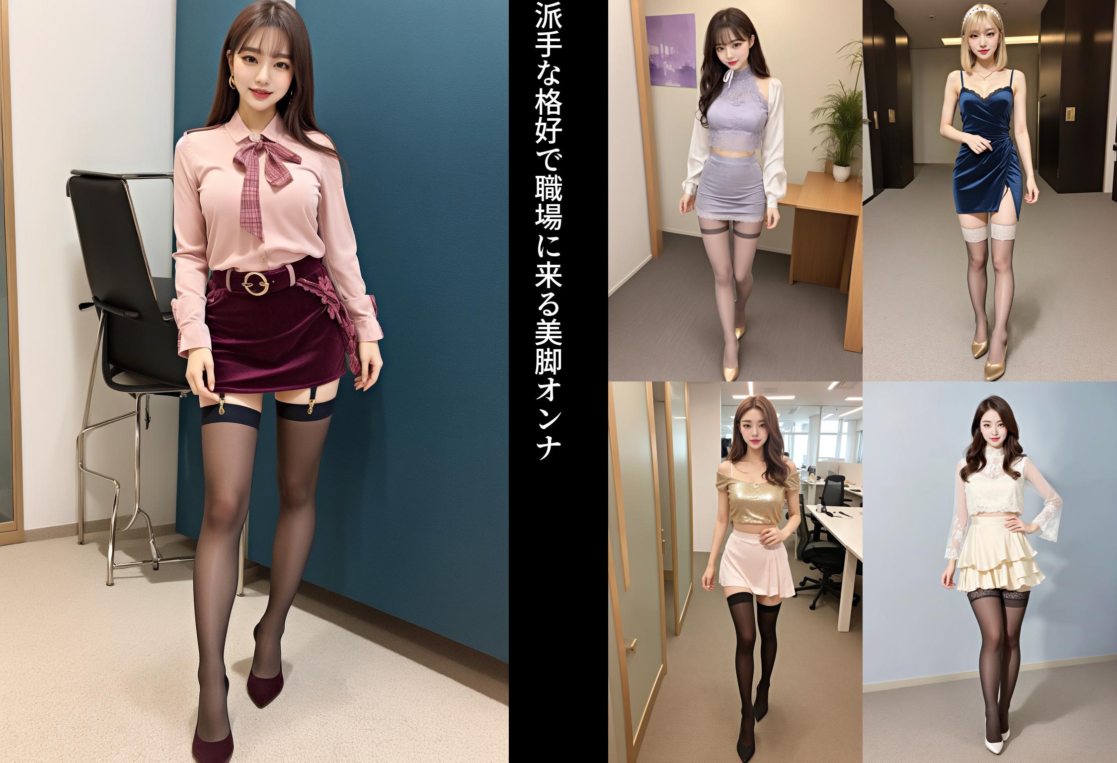 派手な格好で職場に来る美脚オンナ part8