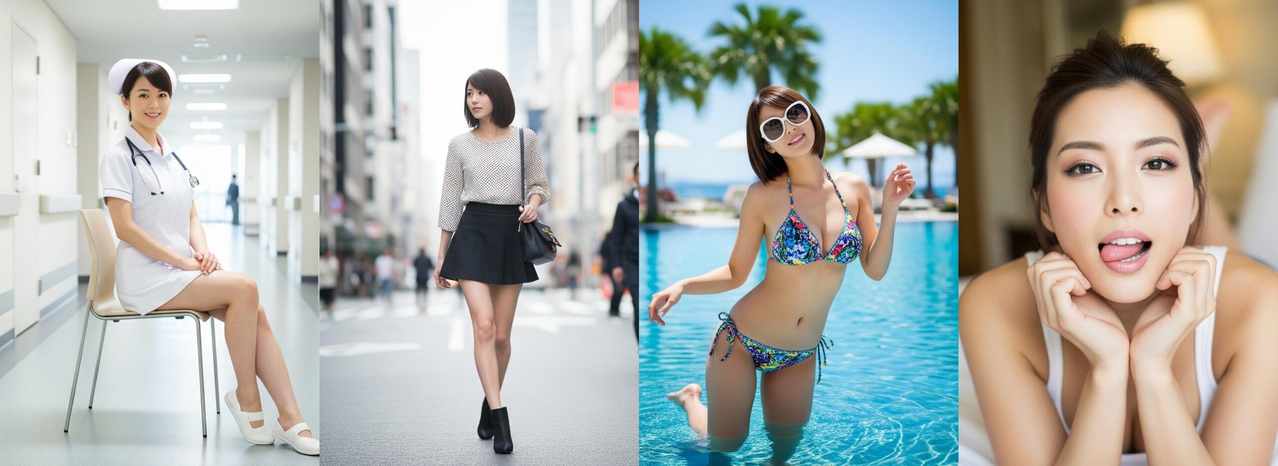 【特別公開】ナースの私服＆ビキニ＆舌出し part5 ナース ビキニ 1