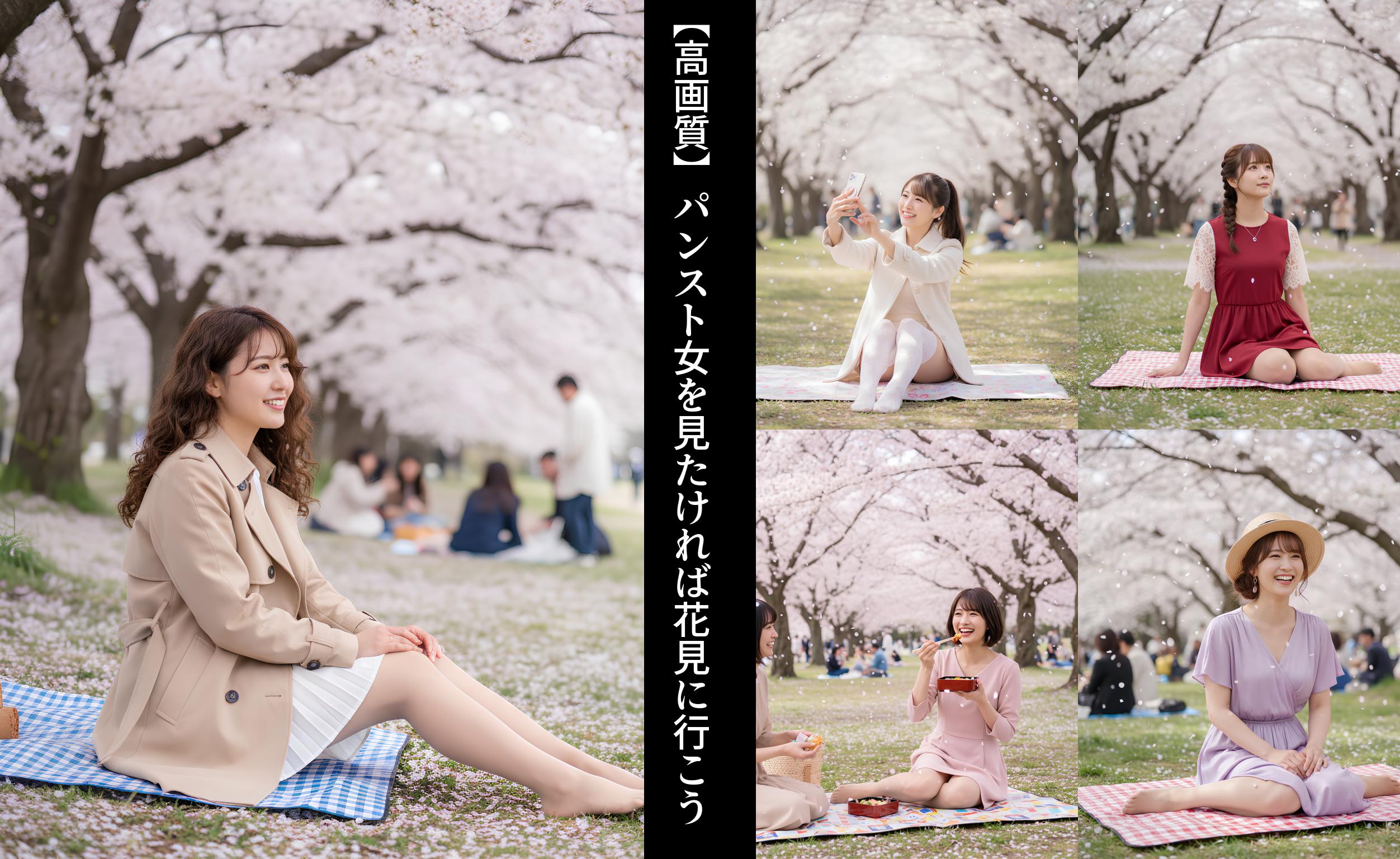 【高画質】パンスト女を見たければ花見に行こう part2