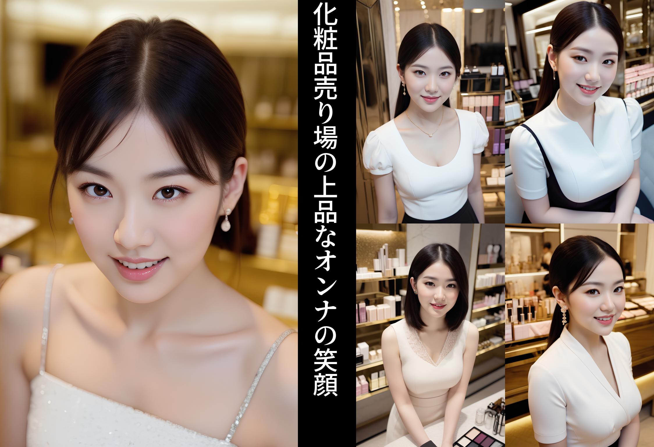 化粧品売り場の上品なオンナの笑顔 part4