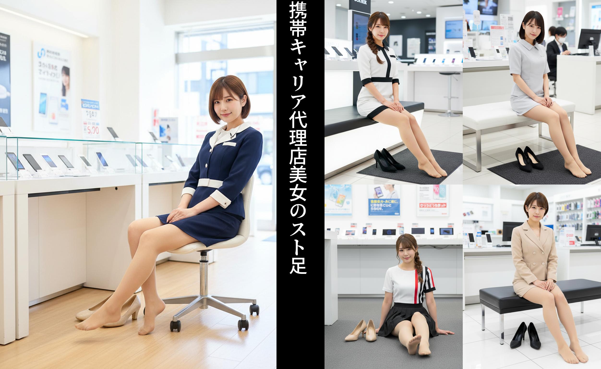 携帯キャリア代理店美女のスト足 part4