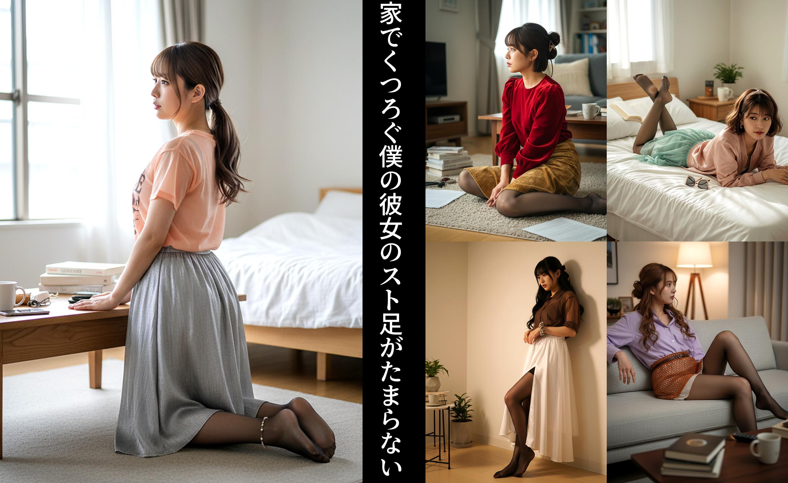 家でくつろぐ僕の彼女のスト足がたまらない part6