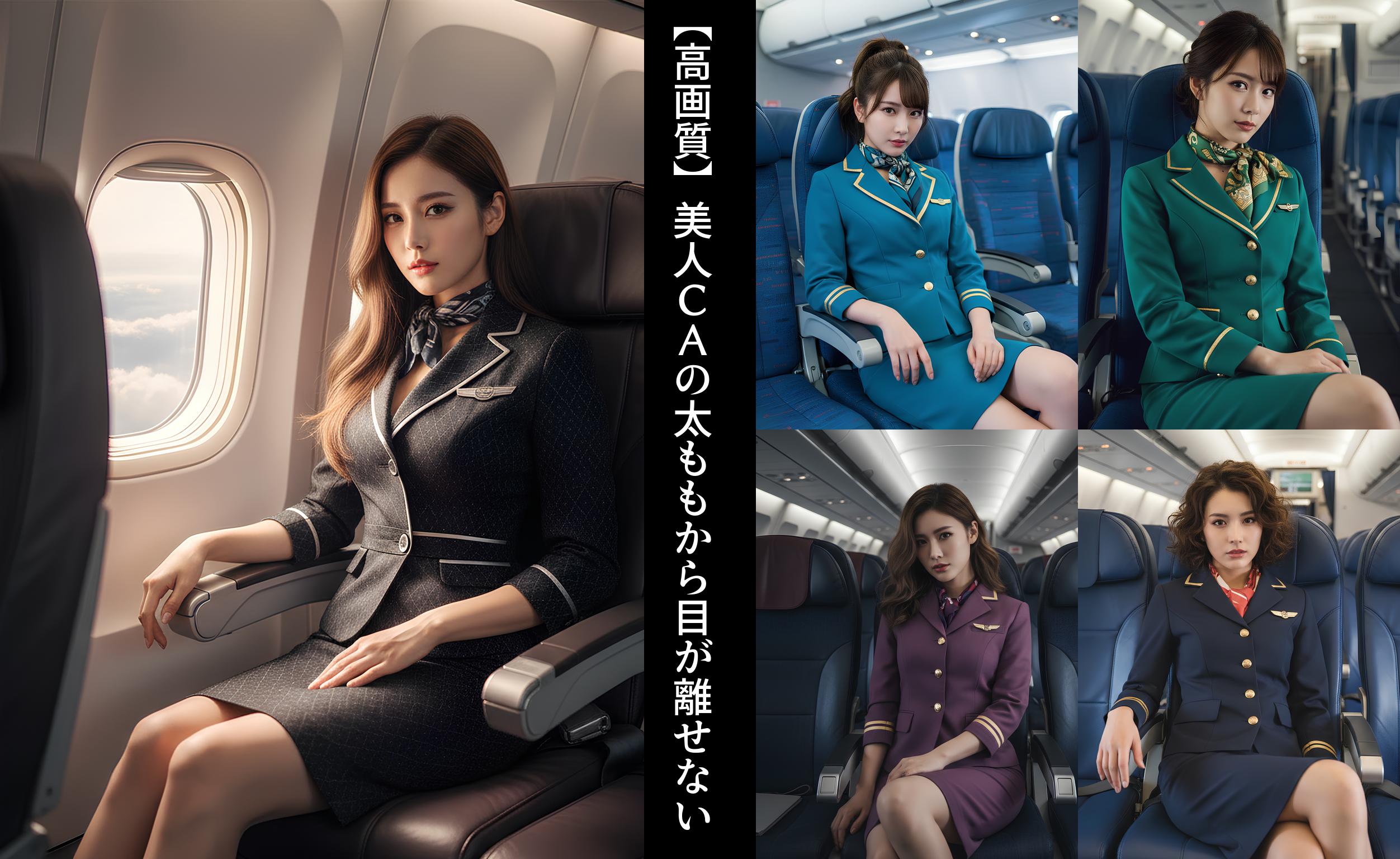 【高画質】美人ＣＡの太ももから目が離せない part3