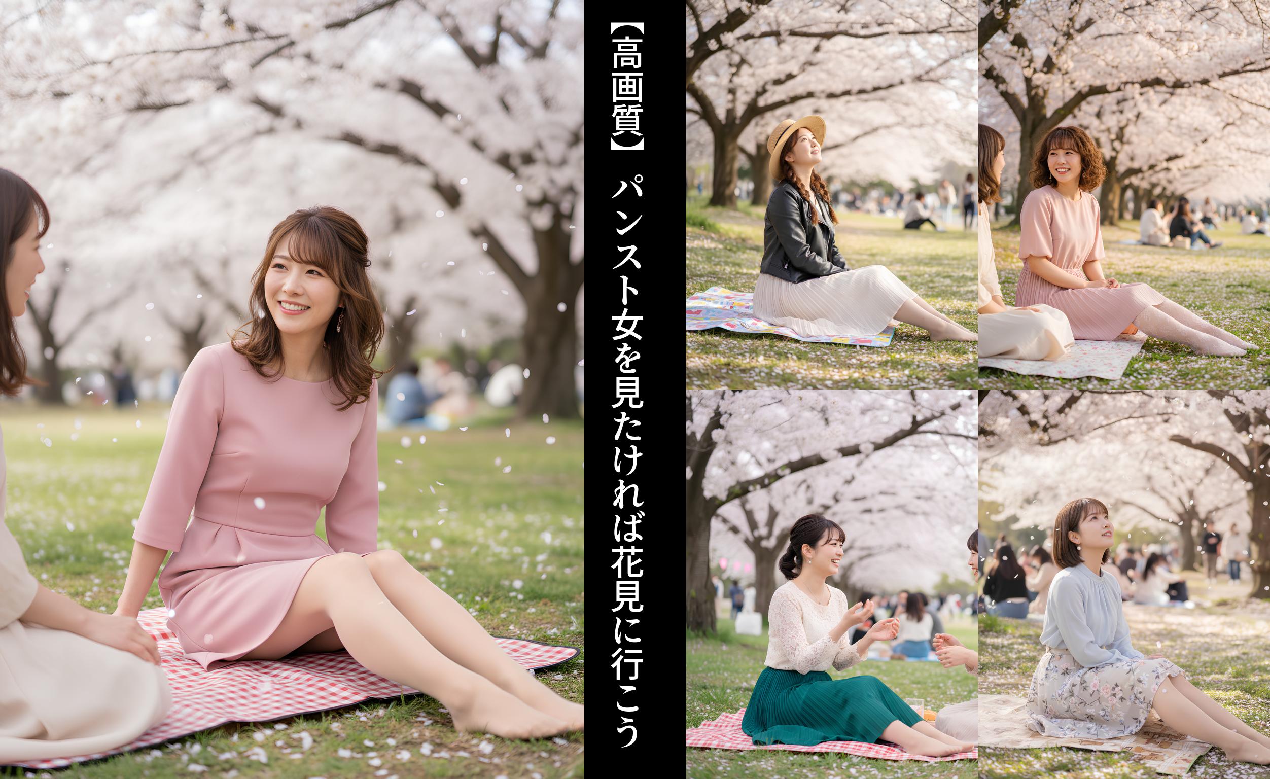 【高画質】パンスト女を見たければ花見に行こう part1