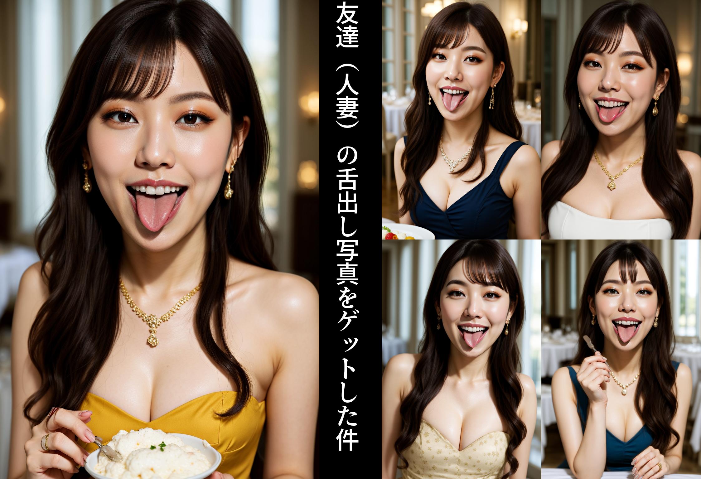 友達（人妻）の舌出し写真をゲットした件 part4