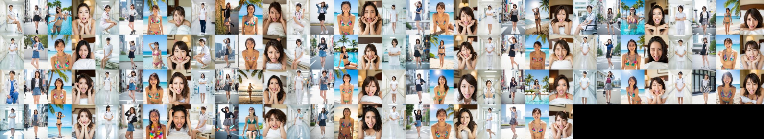 【特別公開】ナースの私服＆ビキニ＆舌出し part5
