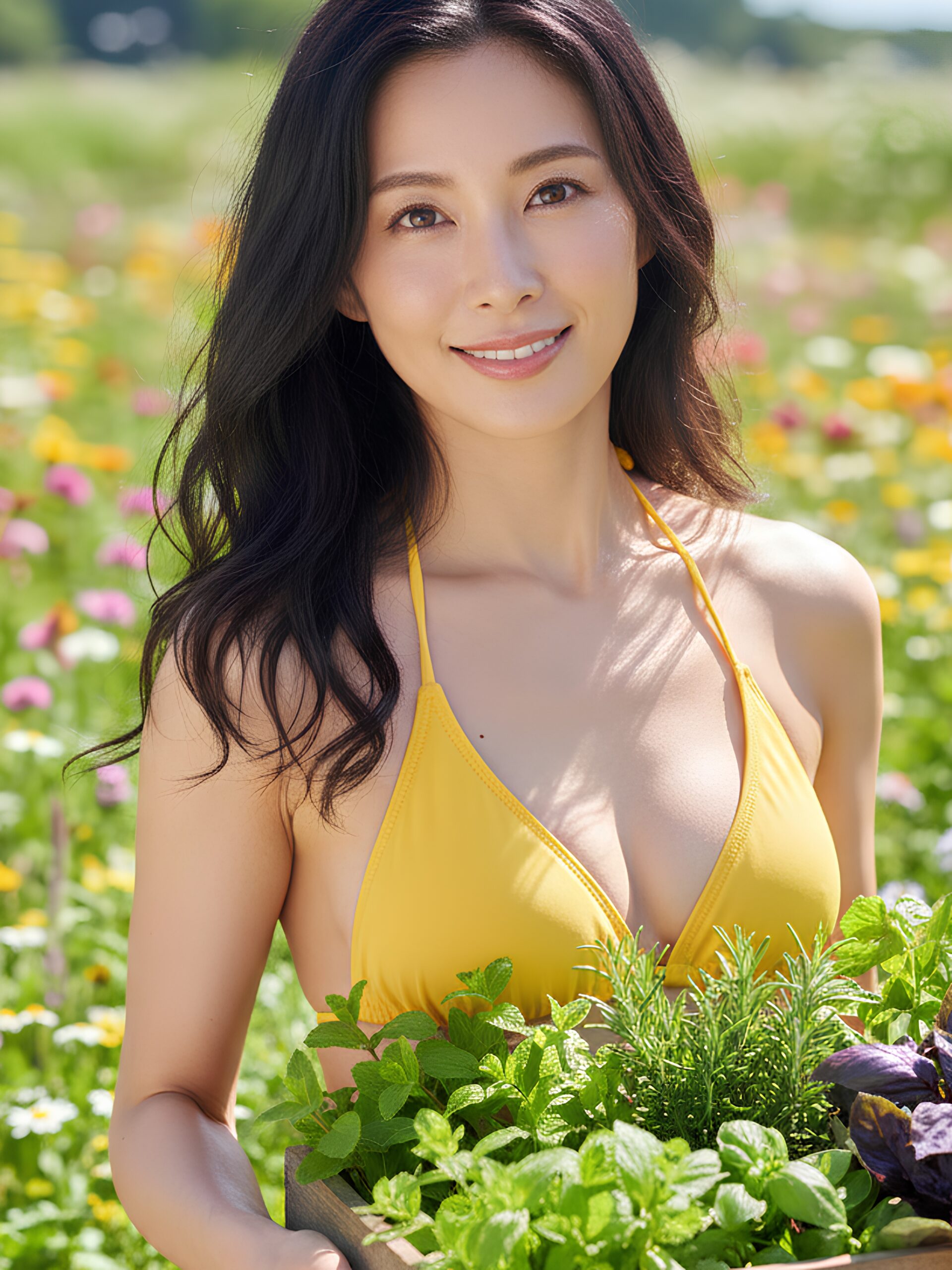 【高画質】水着で農作業をする超絶美系ギャル part4 水着 ビキニ 3