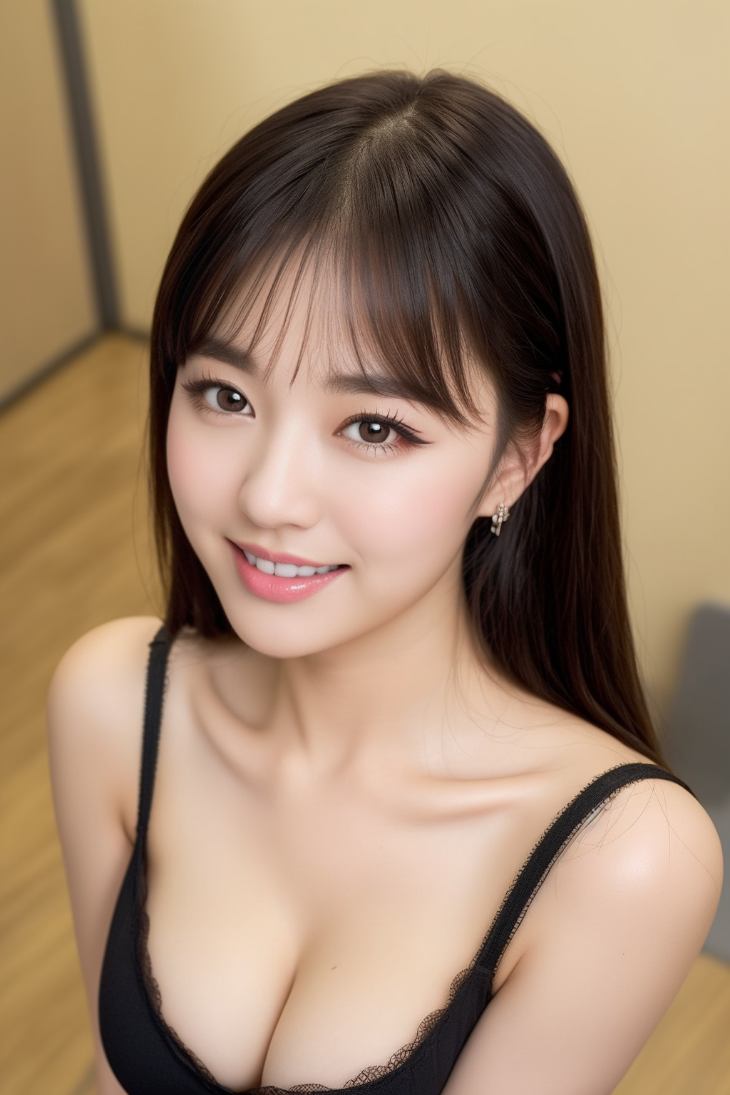 【高画質】美女の谷間を上アングルから撮影 part4 おっぱい 上からアングル 1